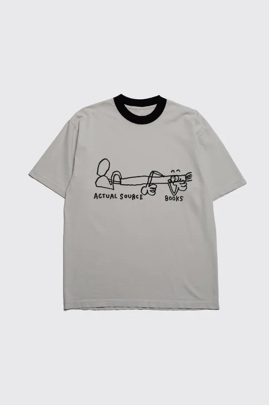 Book Pose Tee made by Actual Source Books