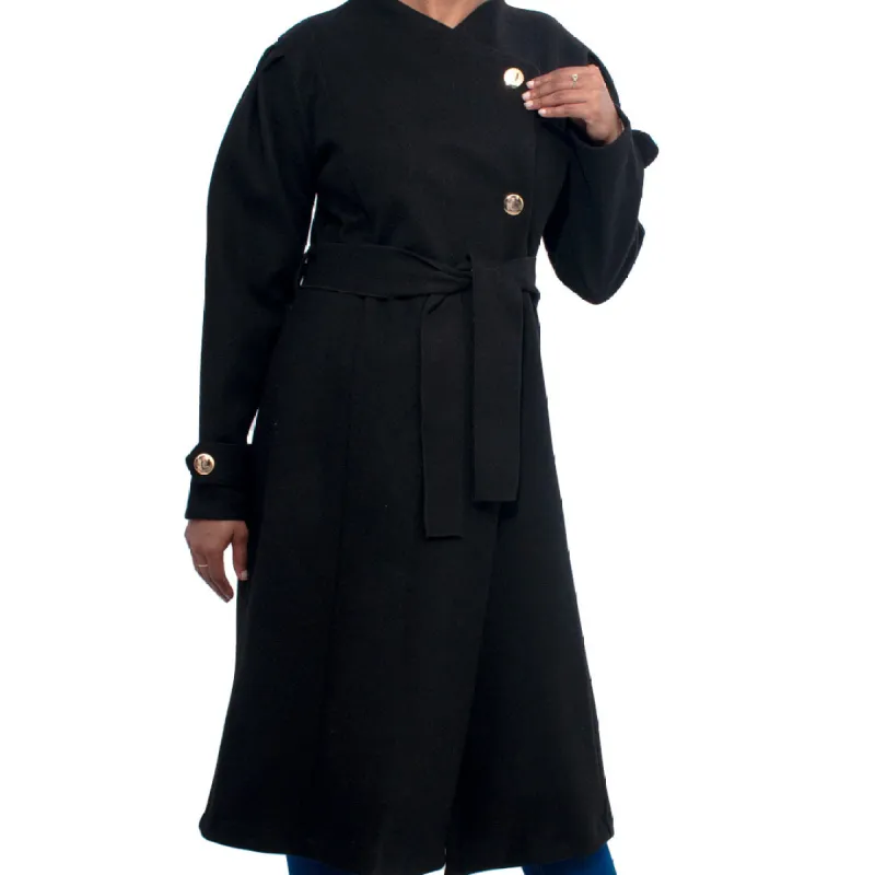 Longer Length Melton Jacket sold by Fashion World