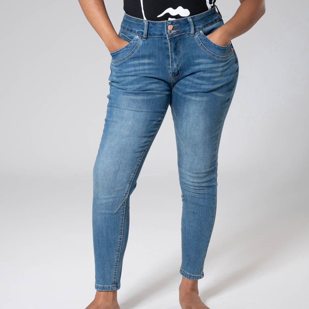 Ladies Skinny Denim Jeans sold by Fashion World product image thumbnail 3