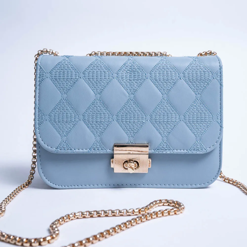 Blue Clip Close Bag sold by Fashion World