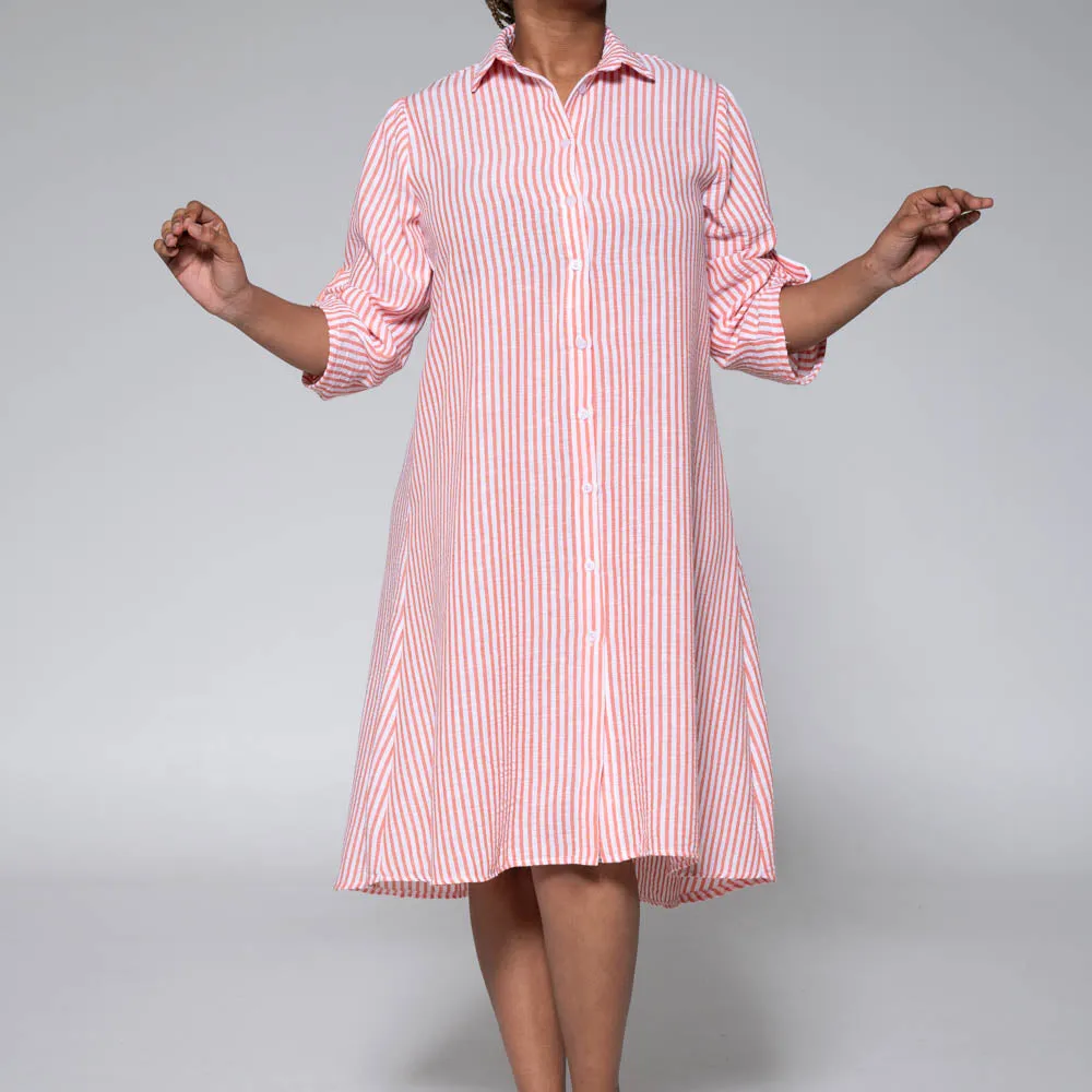Striped Button Down Tunic sold by Fashion World product image thumbnail 4