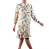 Printed Chiffon Silky Tiered Dress sold by Fashion World