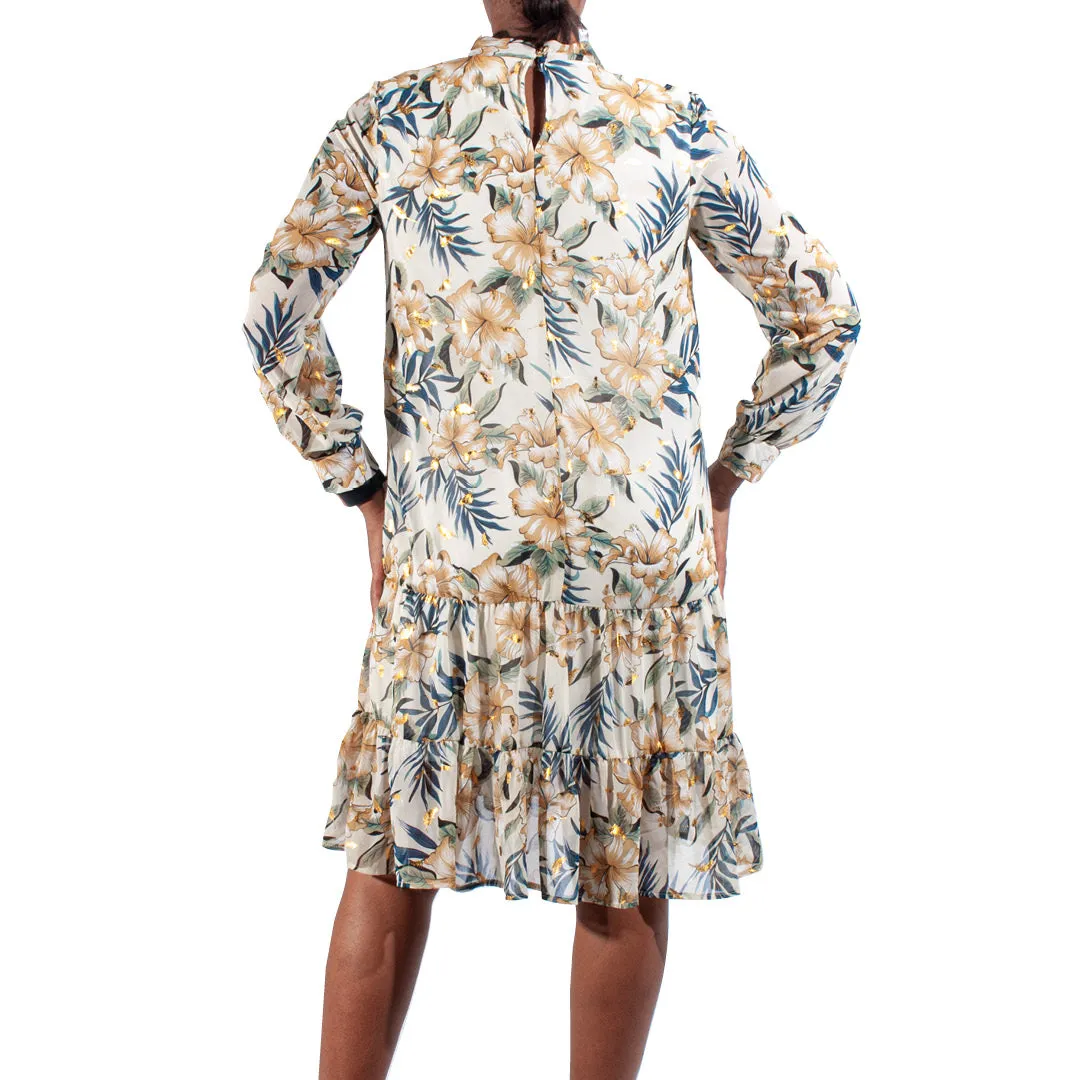 Printed Chiffon Silky Tiered Dress sold by Fashion World product image thumbnail 3