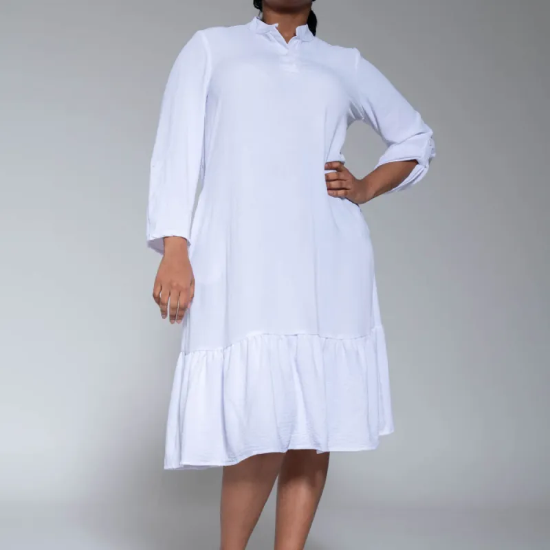 White Plus Size Tunic sold by Fashion World