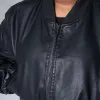Ladies Black Bomber Jacket sold by Fashion World