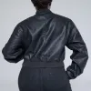 Ladies Black Bomber Jacket sold by Fashion World