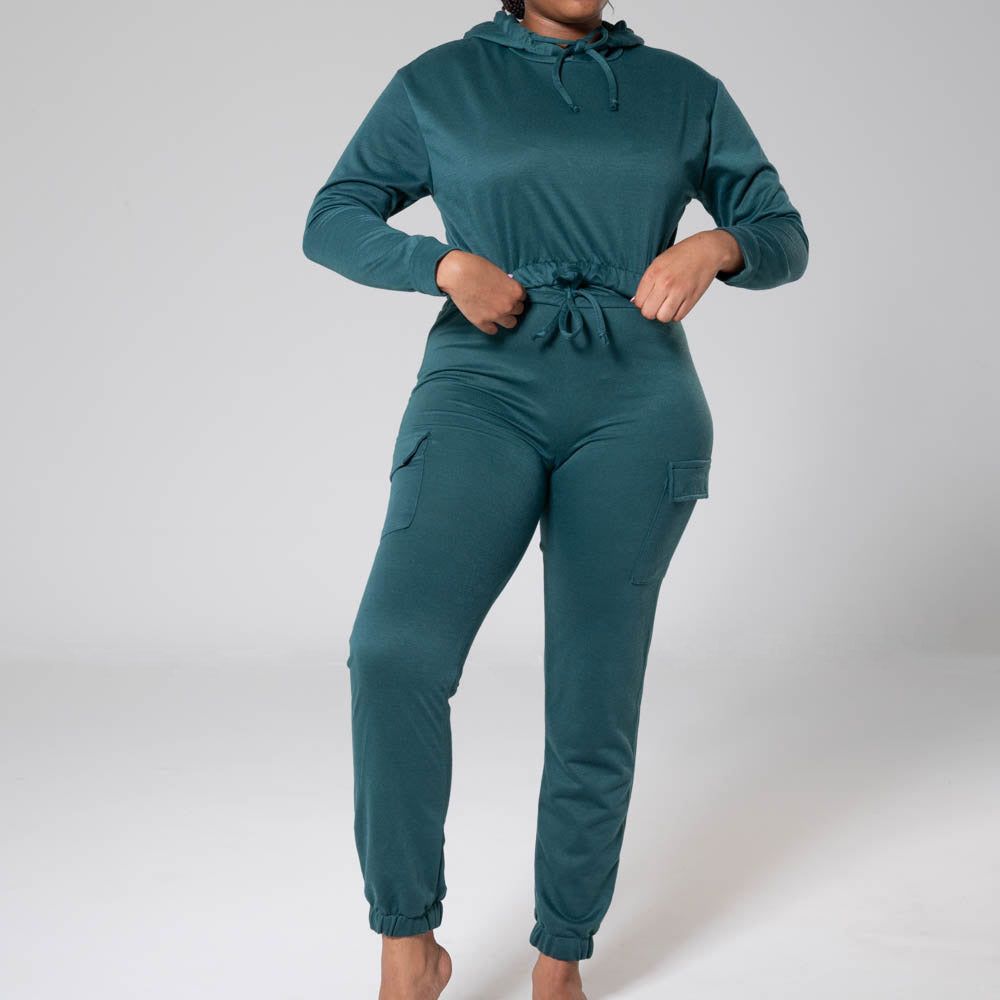 Bottle Green Cargo Tracksuit Set sold by Fashion World product image thumbnail 2