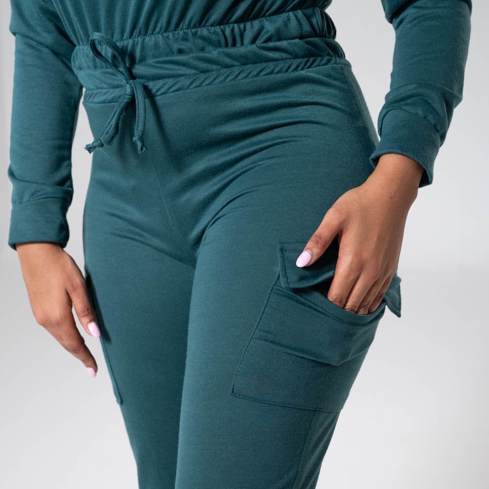 Bottle Green Cargo Tracksuit Set sold by Fashion World product image thumbnail 3