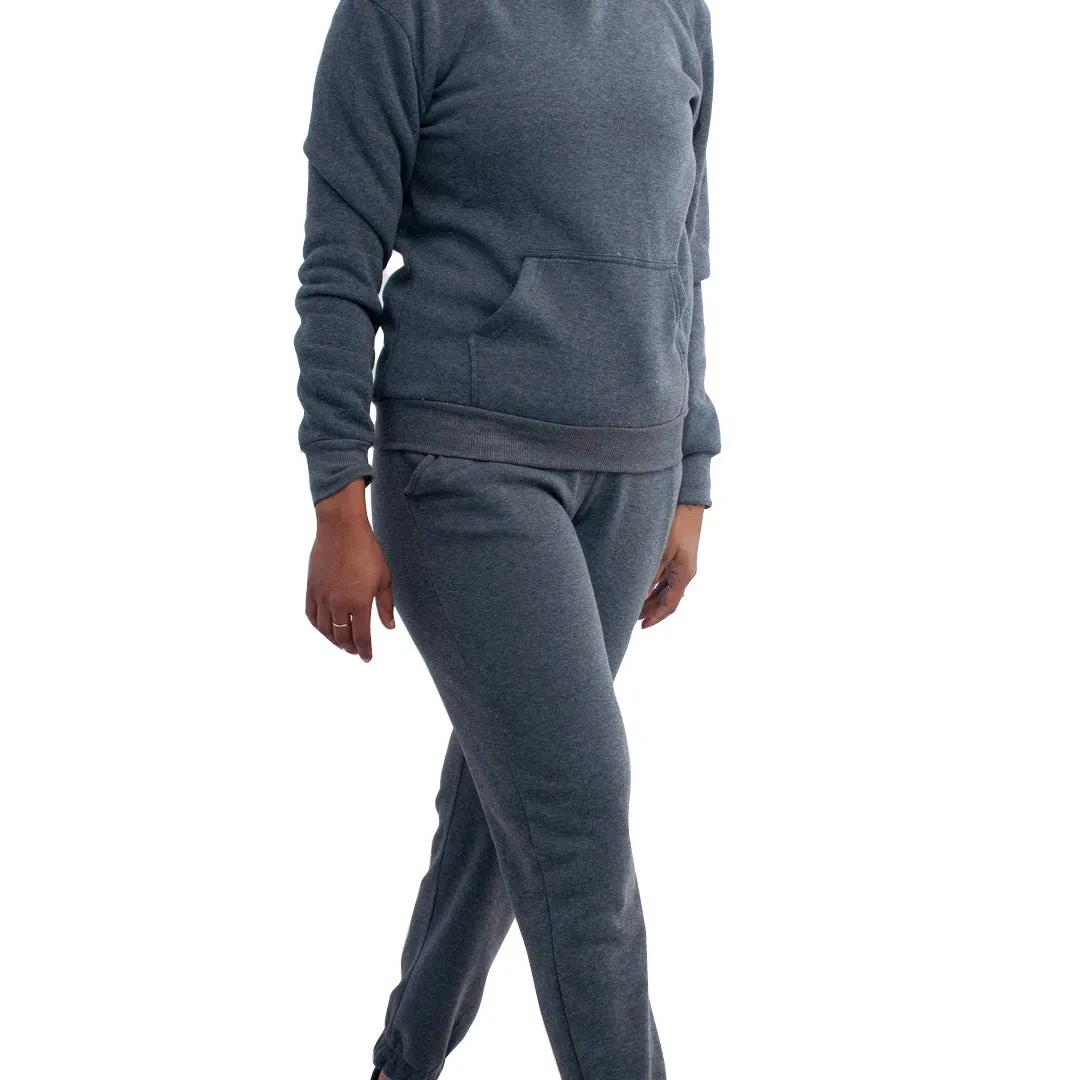 Ladies Charcoal Grey Hoodie sold by Fashion World product image thumbnail 2