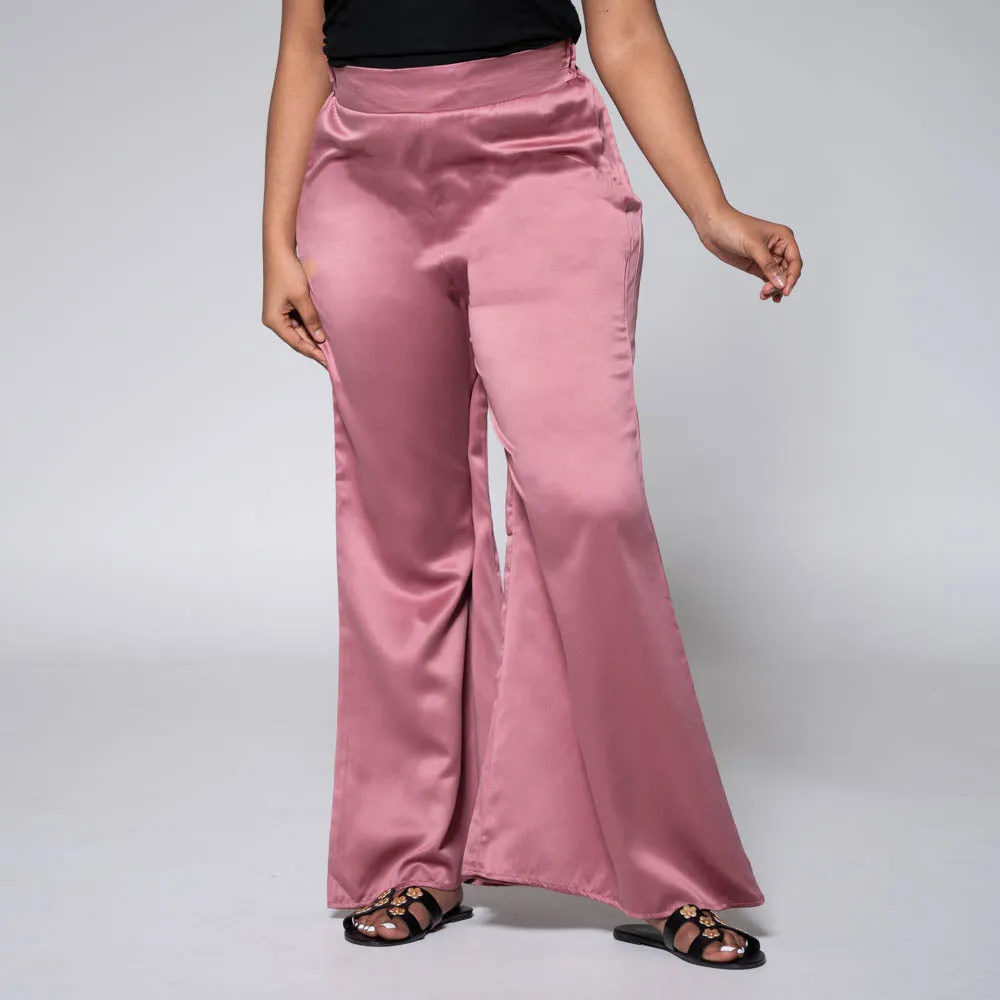 Mauve Satin Pants sold by Fashion World product image thumbnail 3