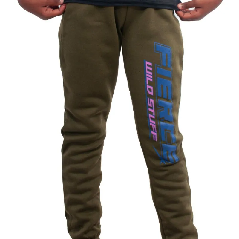 Girls Olive Joggers sold by Fashion World