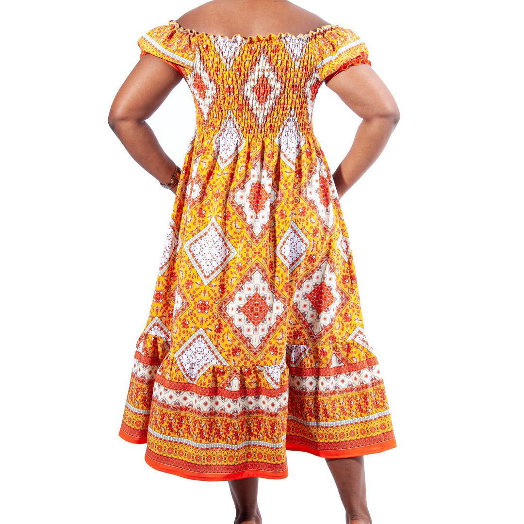 Ladies Plus Size Supersoft Printed Dress sold by Fashion World product image thumbnail 3