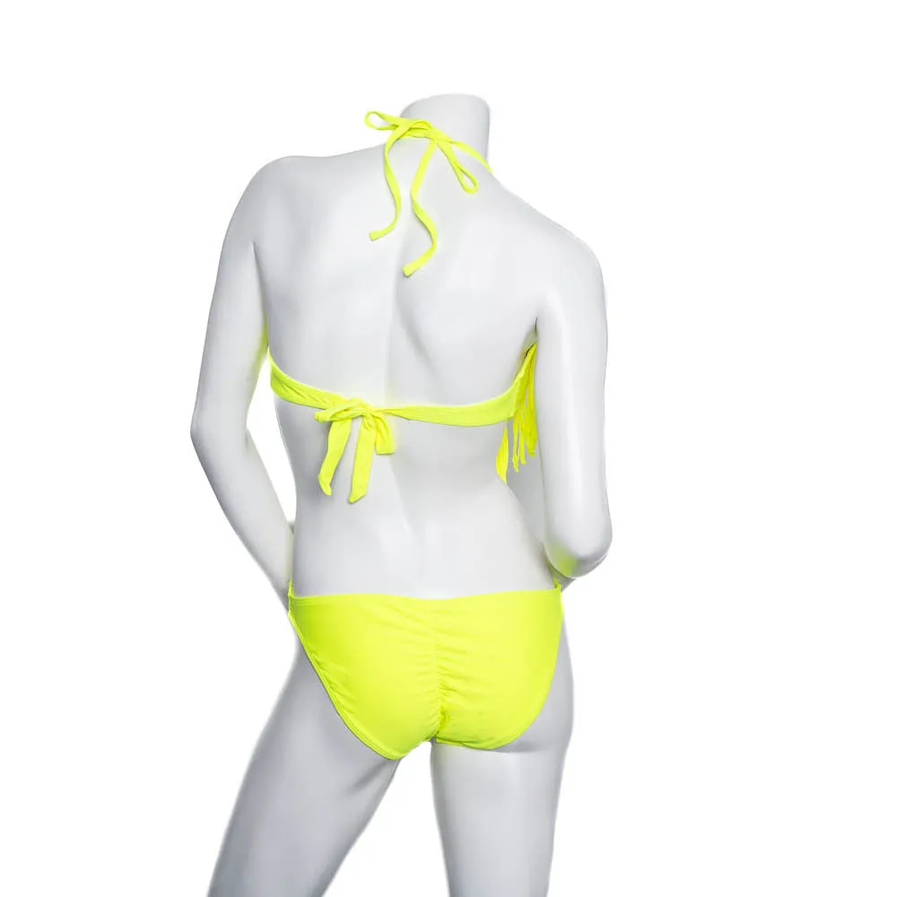 Plain Lime One Piece Swimwear Set sold by Fashion World product image thumbnail 4