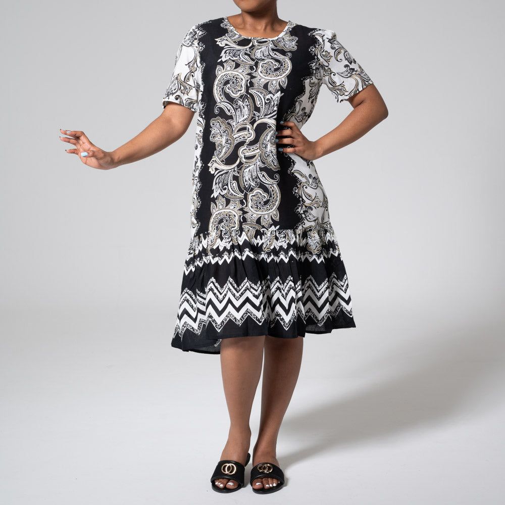 Short Sleeve Viscose Tunic sold by Fashion World