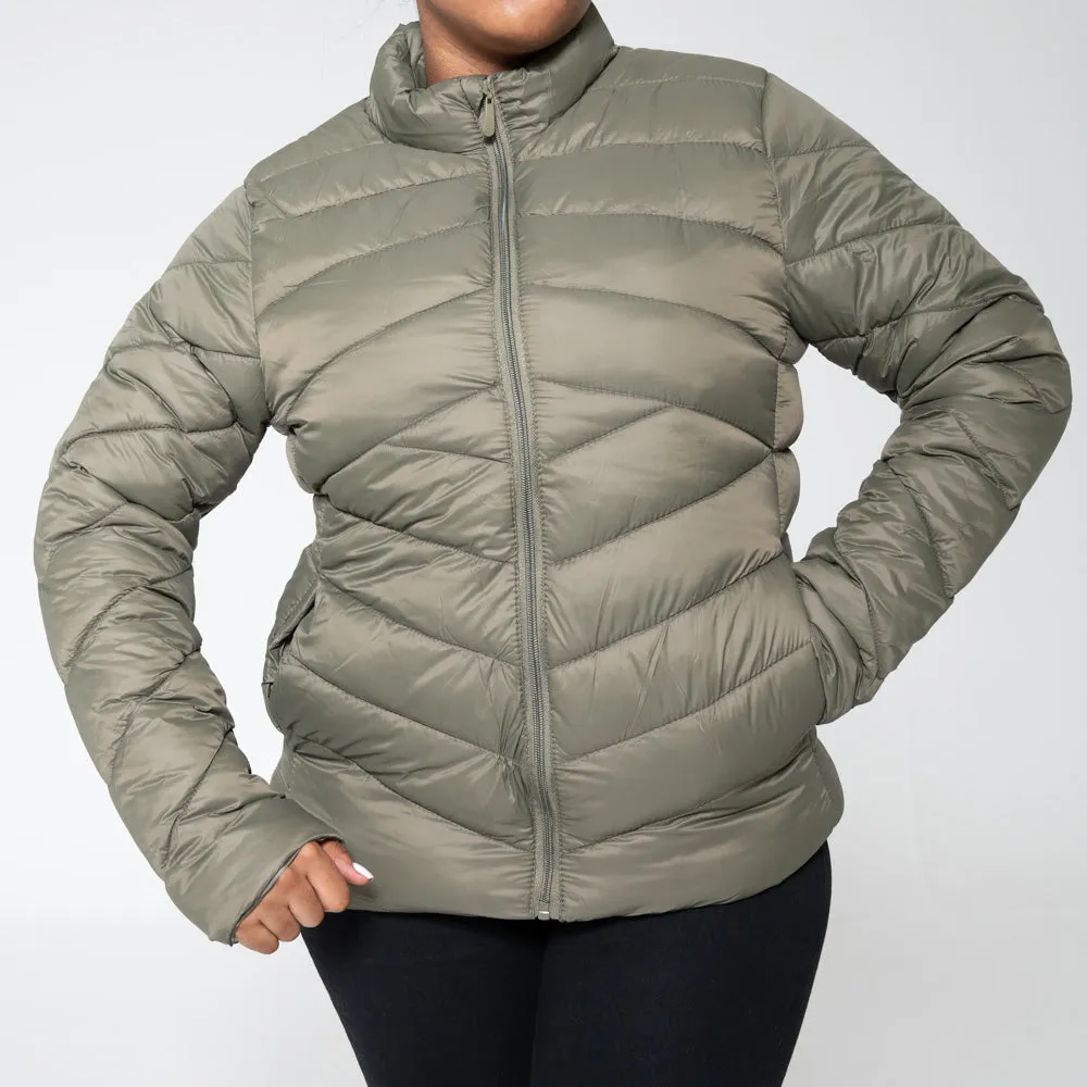 Ladies Fatigue Puffer Jacket sold by Fashion World