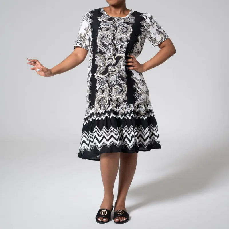 Short Sleeve Viscose Tunic sold by Fashion World