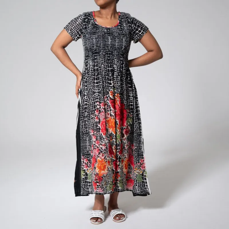 Smocking Edit Printed Dress sold by Fashion World