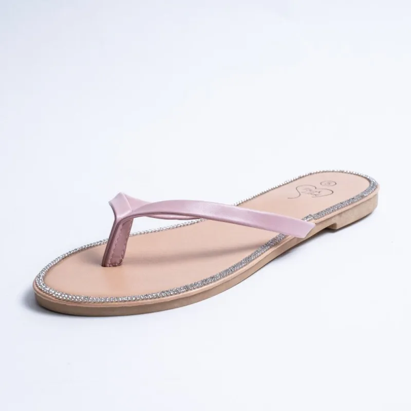 Ladies Pink Diamante Sandals sold by Fashion World