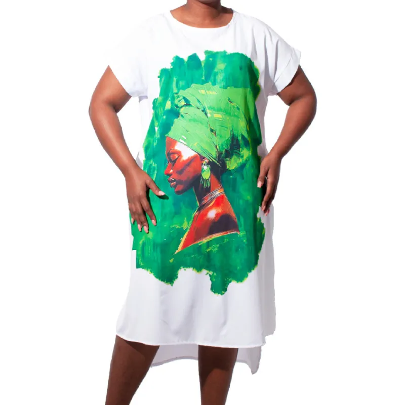 Plus Size Front Print Tunic sold by Fashion World