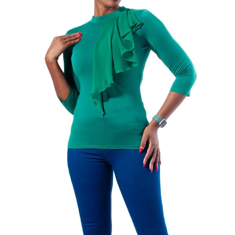 Emerald Bon Bon Chiffon Top sold by Fashion World