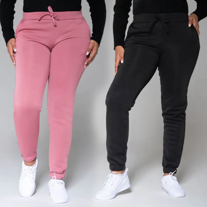 Black & Rose Twin Pack Joggers sold by Fashion World