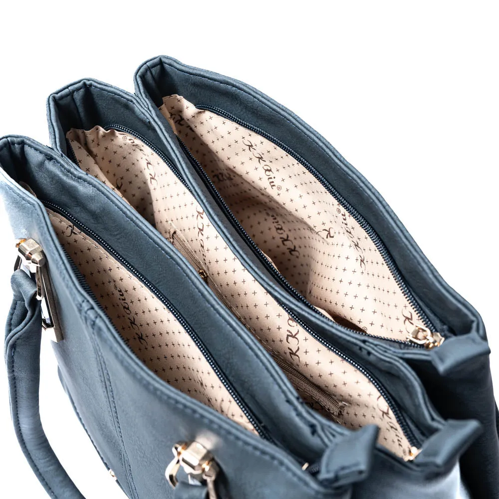 Black Multi Compartment Bag sold by Fashion World product image thumbnail 5