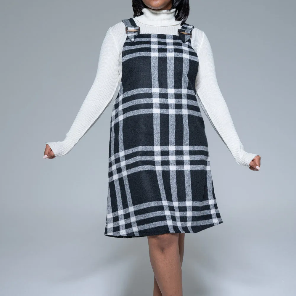 Check Print Melton Pinafore sold by Fashion World