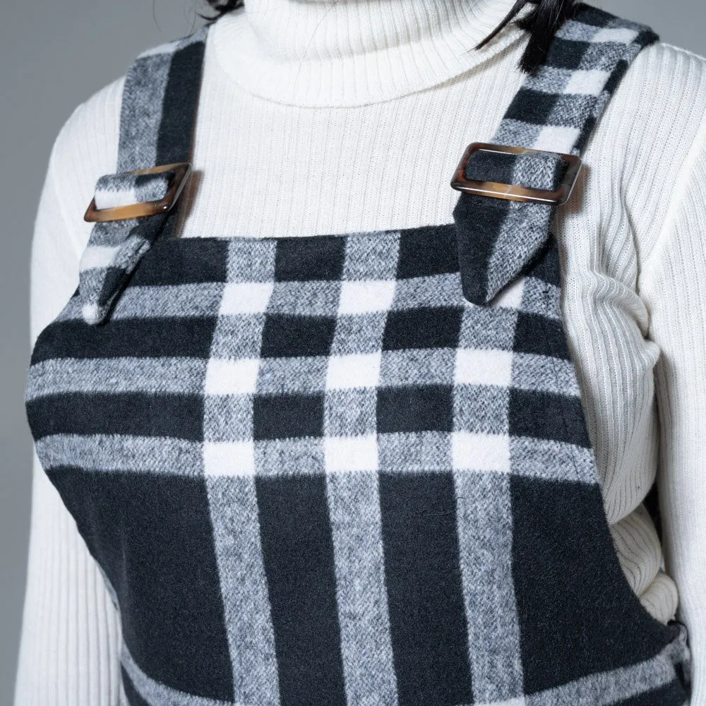 Check Print Melton Pinafore sold by Fashion World product image thumbnail 3