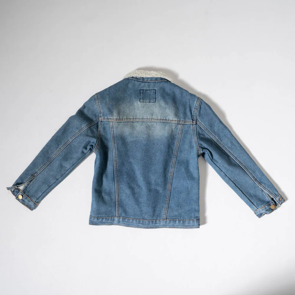 Boys Sherpa Edit Denim Jacket sold by Fashion World product image thumbnail 4