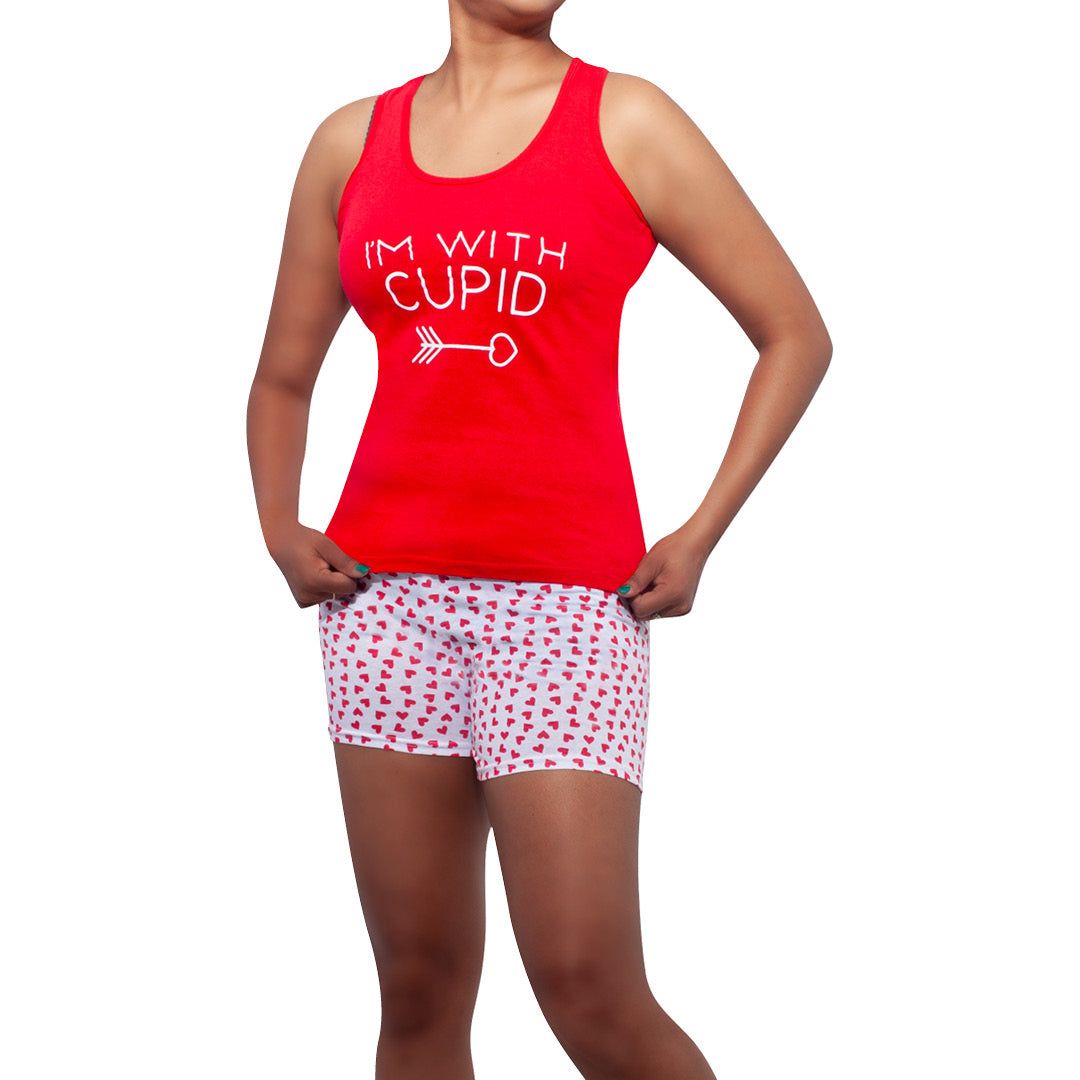 Printed Cupid Edit Shorty Pyjamas sold by Fashion World