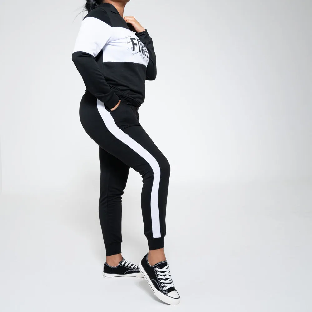 Black Hooded Tracksuit Set sold by Fashion World product image thumbnail 4