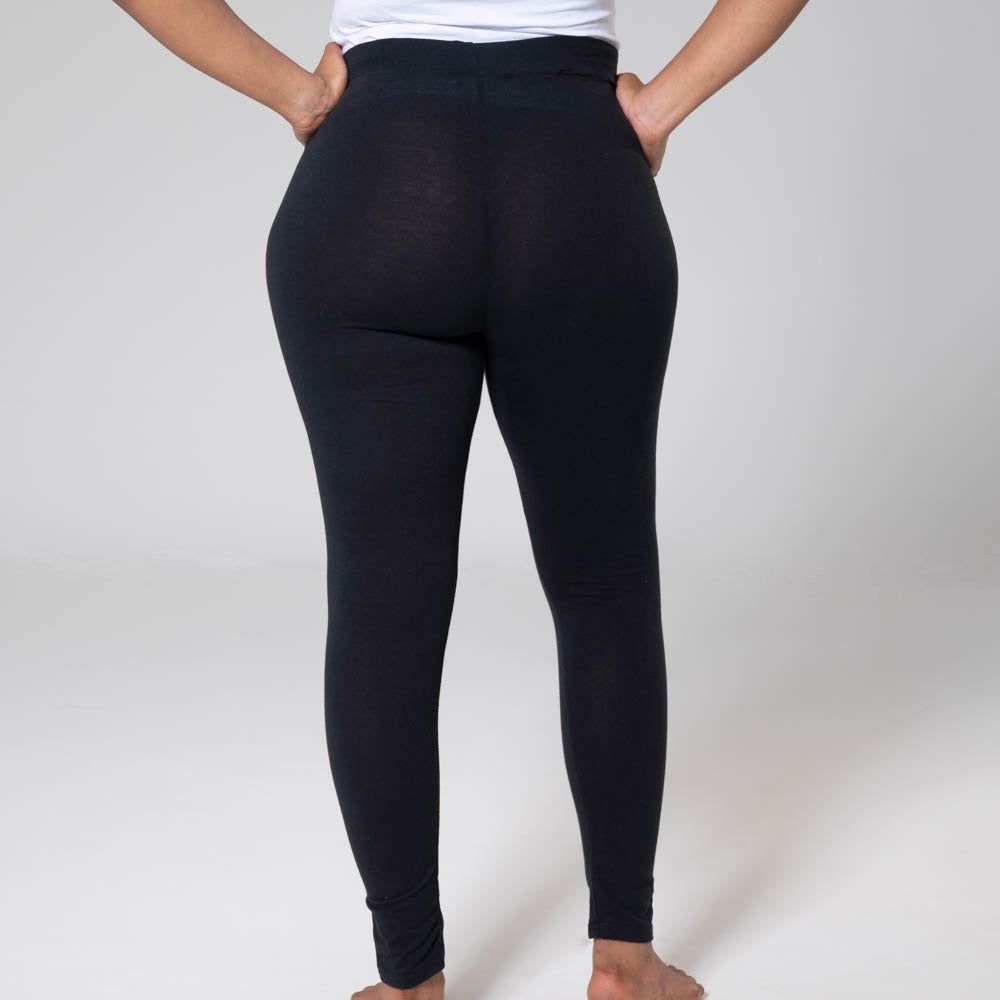 Cotton Black Leggings sold by Fashion World product image thumbnail 4