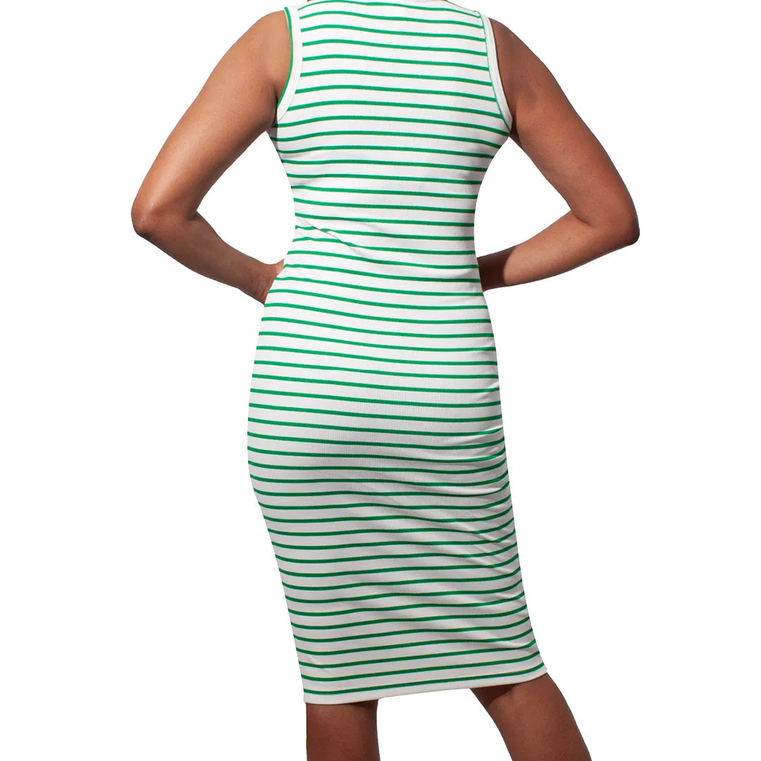 Green/White Striped Dress sold by Fashion World product image thumbnail 3