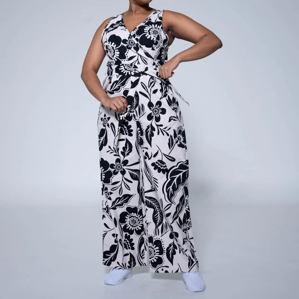 Sleeveless Printed Jumpsuit sold by Fashion World