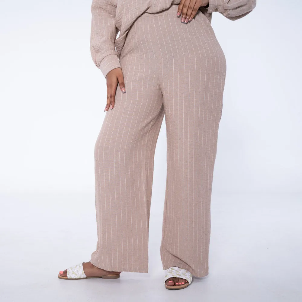 Taupe Airflow Pants sold by Fashion World product image thumbnail 2