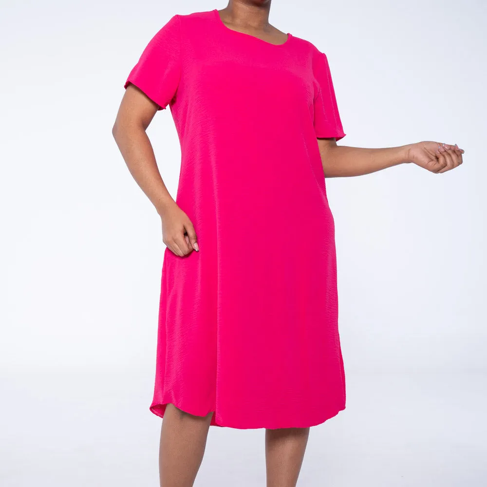 Fuchsia Plus Size Airflow Tunic sold by Fashion World product image thumbnail 5