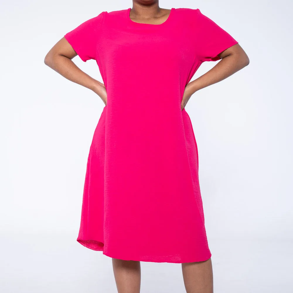 Fuchsia Plus Size Airflow Tunic sold by Fashion World product image thumbnail 2