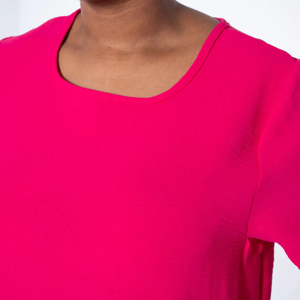 Fuchsia Plus Size Airflow Tunic sold by Fashion World product image thumbnail 4
