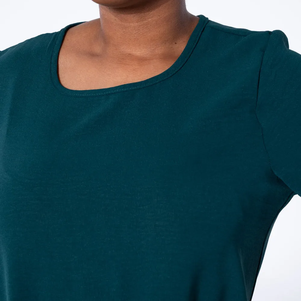 Bottle Green Plus Size Airflow Tunic sold by Fashion World product image thumbnail 4