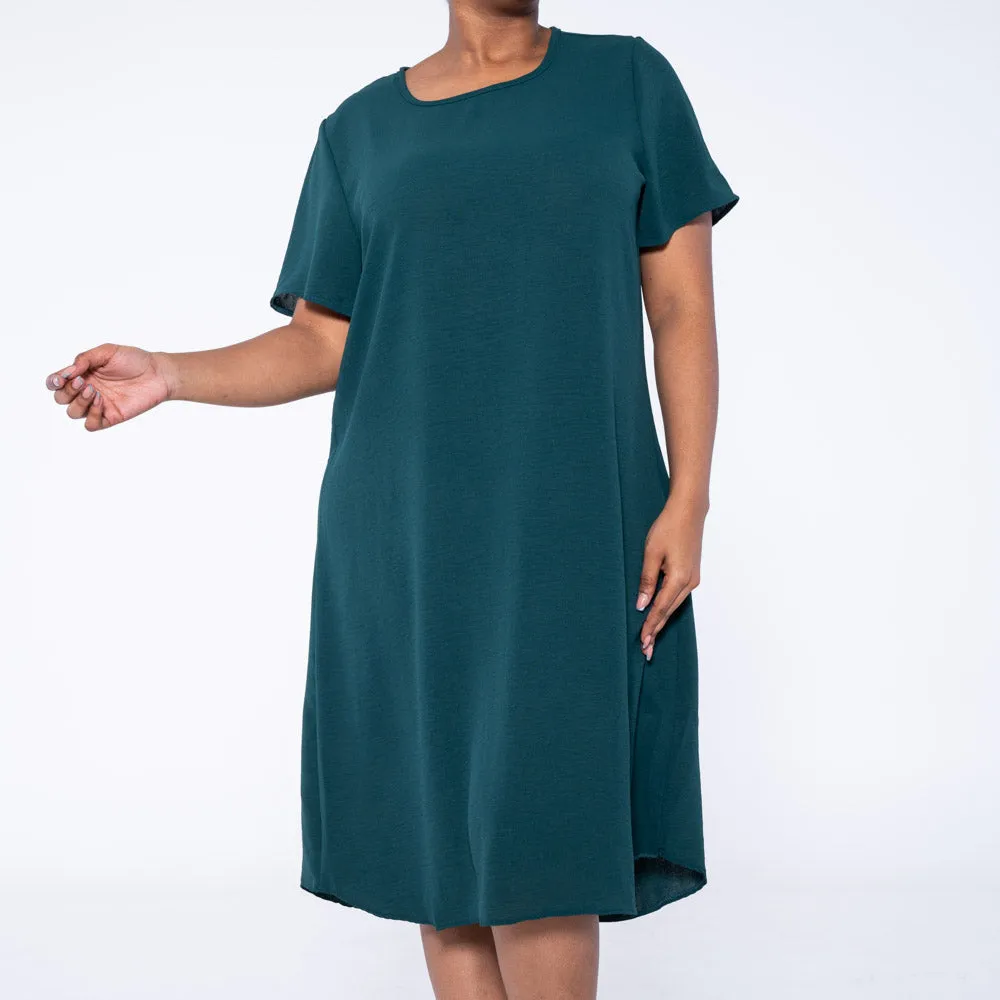 Bottle Green Plus Size Airflow Tunic sold by Fashion World product image thumbnail 2
