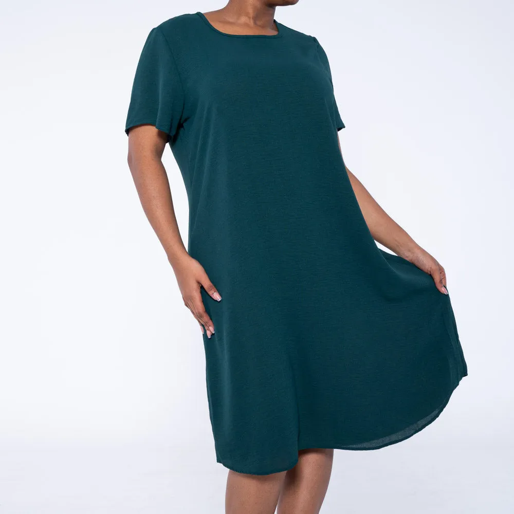 Bottle Green Plus Size Airflow Tunic sold by Fashion World product image thumbnail 3