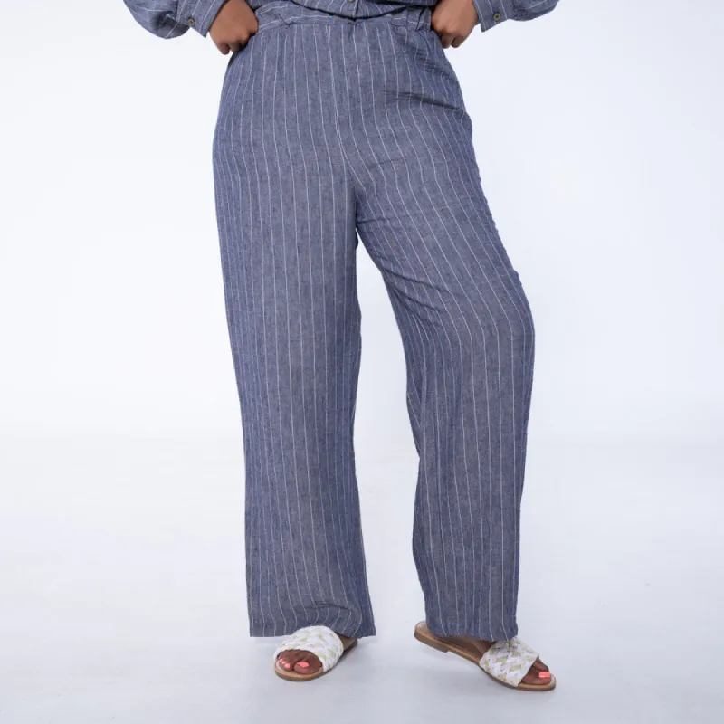 Blue Airflow Pants sold by Fashion World