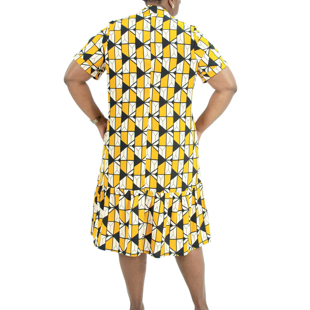 Mustard Plus Size Tiered Tunic sold by Fashion World product image thumbnail 3