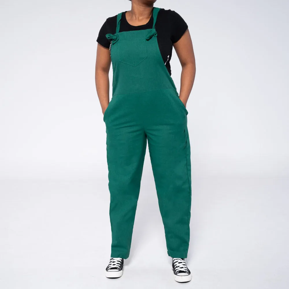 Emerald Linen Jumpsuit sold by Fashion World product image thumbnail 2