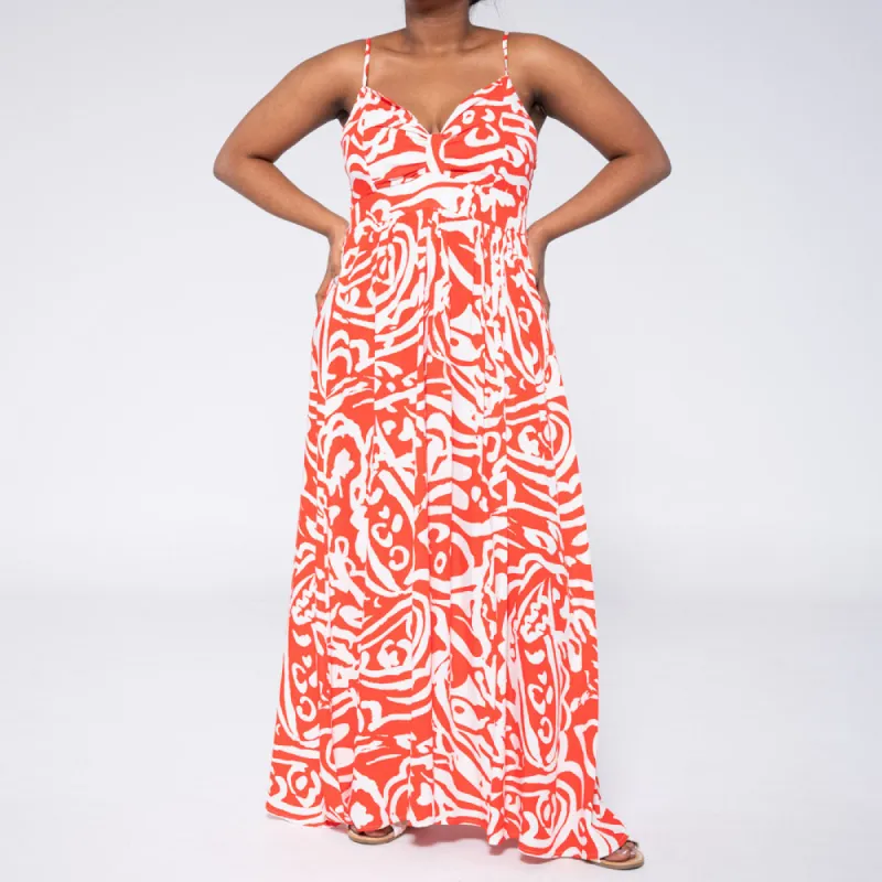 Terracotta Ladies Viscose Dress sold by Fashion World