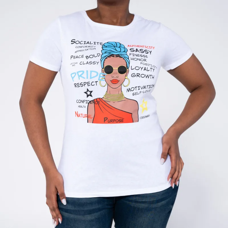 White Face Print Tee sold by Fashion World