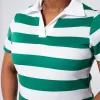 Emerald Striped Top sold by Fashion World