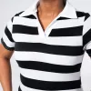 Black/White Striped Top sold by Fashion World