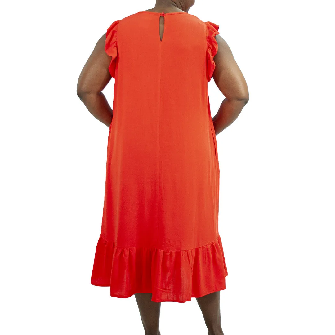 Plus Size Ladies Viscose Tiered Tunic sold by Fashion World product image thumbnail 3