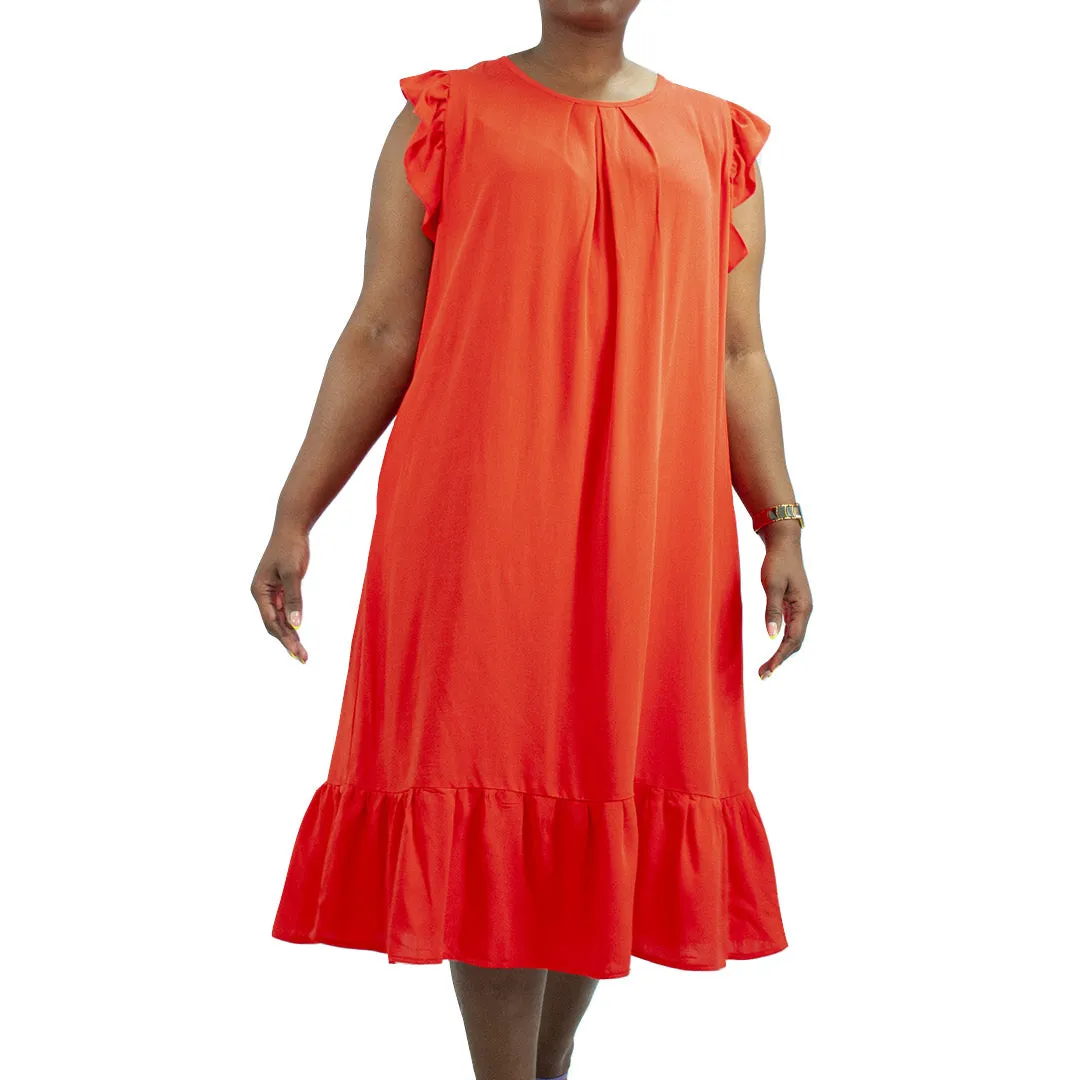 Plus Size Ladies Viscose Tiered Tunic sold by Fashion World